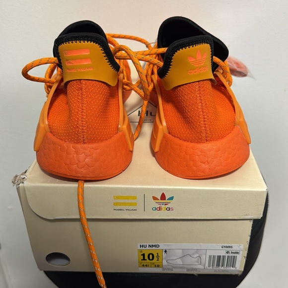 Adidas NMD HU Pharrell Orange / Size: 10.5 Men’s / NEW with OG Box - Picture 7 of 12